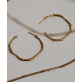 Aros dorados Clara grandes