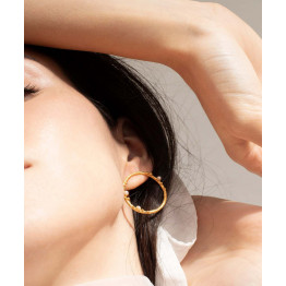 Pendientes circulares dorados Guspira