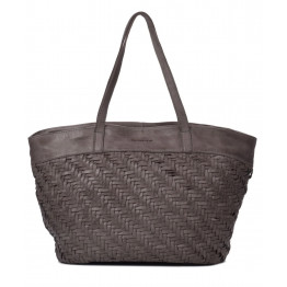 Bolso de hombro grande de piel lavada THB Arrow